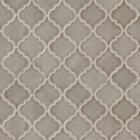 MS International Specialty Shapes Wall Series: Dove Gray Arabesque Ceramic 8mm Tile SMOT-PT-DG-ARABESQ