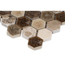 MS International Specialty Shapes Wall Series: Kensington 1x1 Hexagon 8mm Mosaic  Tile SMOT-SGLSGG-KENSINGTN8MM