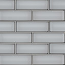 MS International Glass Tile Series: Ice Bevel Subway 2X6X8 Glass Mosaic Tile SMOT-GLSST-ICEBE8MM