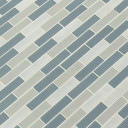 MS International Stone Glass Blend Series: 1x4 Colosseo Azul Brick Pattern Wall Tile SMOT-SGLS-COLAZU4MM