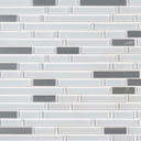 MS International Glass Metal Series: 4mm Lucid Sky Interlocking Mosaic Wall Tile SMOT-GLSMTIL-LUCSKY4MM