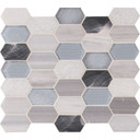 MS International Glass Stone Metal Series: 8mm Harlow Picket Backsplash Wall Tile SMOT-SGLSMT-HARPK8MM