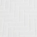 MS International Porcelain Series: White Glossy Herringbone Mosaic Wall Tile SMOT-PT-RETBIA-HB