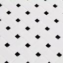 MS International Porcelain Series: White and Black Basket Weave Wall Tile SMOT-PT-RETBIA-BW