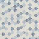 MS International Glass Series: Vista Azul Hexagon Wall Tile SMOT-GLS-VISAZU6MM