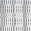 MS International Porcelain Series: 6mm Penny Round Bianco Matte Wall Tile SMOT-PT-PENRD-BIAM