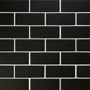 MS International Porcelain Series: 2x4 Retro Nero Matte Wall Tile SMOT-PT-RETNERO-2X4M