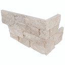 MS International Stacked Stone Series: 6"x18" Rockmount Mayra White Corner LPNLLMAYWHI618COR