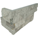 MS International Stacked Stone Series: 6"x18" Rockmount Silver Canyon Splitface Ledger Corner LPNLMSILCAN618COR