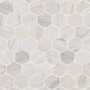 MS International Backsplash Series: Angora Polished 2" Hexagon Mosaic Tile  SMOT-ANGORA-2HEXP