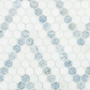 MS International Backsplash Series: 1" Hexagon Azula Sazi Polished Tile SMOT-AZULA-SAZP