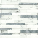 MS International Backsplash Series: Pattern Denali Frost Interlocking Peel And Stick Tile SMOT-PNS-DENFRO-4MM
