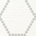 MS International Backsplash Series: 1" Hexagon White And Gray Hive Pattern Matte Tile SMOT-PT-RETBIAGRA-HIVM