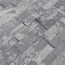MS International Stacked Stone Series: Glacial Grey 6X24 Split Face Ledger Panel LPNLMGLAGRY624