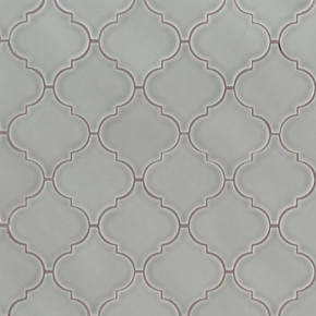 MS International Specialty Shapes Wall Series: Morning Fog Arabesque Glossy Ceramic Tile SMOT-PT-MOFOG-ARABESQ