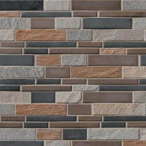 MS International Stone Porcelain Series: Cobrello Interlocking Porcelain Wall Tile SMOT-SPIL-COBRELLO8MM