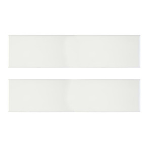 MS International Ceramic Series: 4x12 White Glossy Single Bull Nose Tile NWHIGLO4X12BN-N