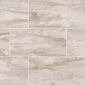 MS International Bernini Series: 2x2 Bianco Matte Porcelain Tile NBERBIA2X2-N