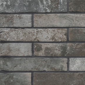 MS International Porcelain Series: 2"x10" Brickstone Charcoal Brick Wall Tile NCAPCHABRI2X10