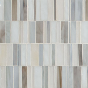 MS International Glass Series: 3mm Citi Stax Greige Glass Tile SMOT-GLSB-CISTGRE3MM