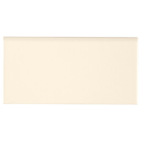 MS International Ceramic Series: 3x6 Almond Glossy Single Bull Nose Tile NALMGLO3X6BN-N