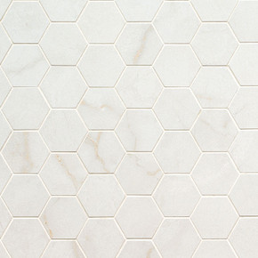 MS International Brighton Series: Gold 2x2 Polished Porcelain Tile NBRIGOL2X2HEXP MS International Brighton Series: Gold 2x2 Polished Porcelain Tile NBRIGOL2X2HEXP