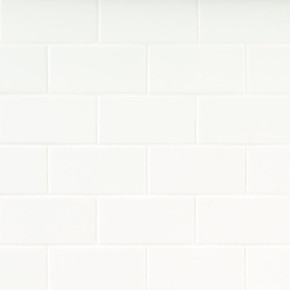 MS International Metro Series: White 3x6 Glossy Porcelain Tile NMETWHI3X6G MS International Metro Series: White 3x6 Glossy Porcelain Tile NMETWHI3X6G
