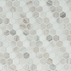 MS International Backsplash Series: 1" Hexagon Angora Sazi Polished Tile SMOT-ANGORA-SAZP MS International Backsplash Series: 1" Hexagon Angora Sazi Polished Tile SMOT-ANGORA-SAZP