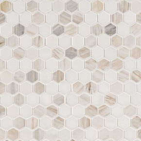 MS International Backsplash Series: 1" Hexagon Angora Tibi Polished Tile SMOT-ANGORA-TIBP MS International Backsplash Series: 1" Hexagon Angora Tibi Polished Tile SMOT-ANGORA-TIBP