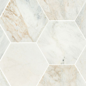 MS International Backsplash Series: 8" Hexagon Arabescato Venato Honed Tile TARAVEN8HEXH MS International Backsplash Series: 8" Hexagon Arabescato Venato Honed Tile TARAVEN8HEXH