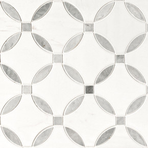 MS International Backsplash Series: Pattern Bianco Dolomite Lola Polished Tile SMOT-BIANDOL-LOLP MS International Backsplash Series: Pattern Bianco Dolomite Lola Polished Tile SMOT-BIANDOL-LOLP
