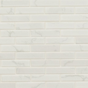 MS International Backsplash Series: 1x4 Carrara Matte Tile SMOT-PT-CAR-1X4M