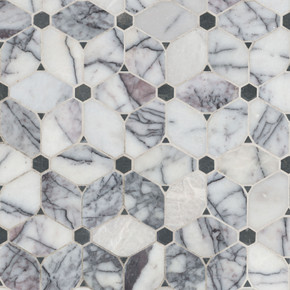 MS International Backsplash Series: Pattern Cecily Lilac Polished Tile SMOT-CECLIL-POL10MM MS International Backsplash Series: Pattern Cecily Lilac Polished Tile SMOT-CECLIL-POL10MM