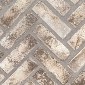 MS International Backsplash Series: 2.25x7.5 Doverton Gray Clay Brick Herringbone Natural Tile SMOT-CLAHB-DOVGRA2.25X7.5