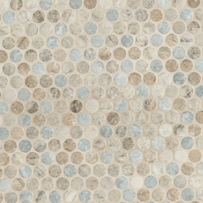 MS International Backsplash Series: Penny Round Stonella 6mm Tile SMOT-GLS-PENRD-STNELA6MM MS International Backsplash Series: Penny Round Stonella 6mm Tile SMOT-GLS-PENRD-STNELA6MM