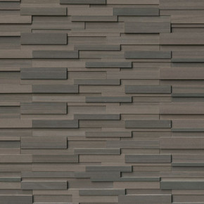 MS International Stacked Stone Series: Brown Wave 6x24 3D Honed Ledger Panel LPNLDBROWAV624-3DH