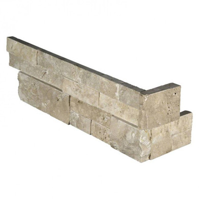 MS International Stacked Stone Series: Durango Cream 6X12X6 Split Face Corner Ledger Panel LPNLTDURCRE618COR