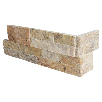 MS International Stacked Stone Series: Tuscany Scabas 6X12X6 Split Face Corner Ledger Panel LPNLTSCA618COR