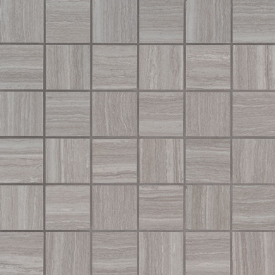 MS International Ceramic Series: 2"x2" Essentials Charisma Silver Tile NCHASIL2X2