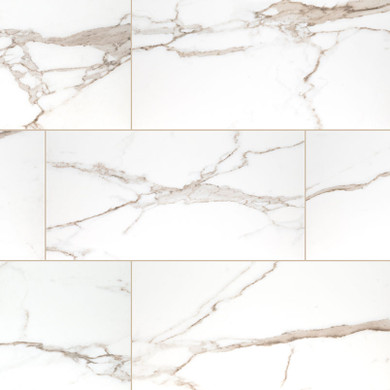 MS International Porcelain Series: 24"x48" Savoy Crema Mosaic Tile NSAVCRE2448P