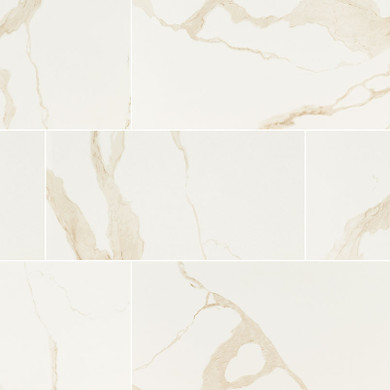 MS International Eden Series: 12x24 Calacatta Matte Porcelain Tile NEDECAL1224