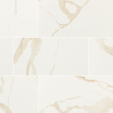 MS International Eden Series: 12x24 Calacatta Polished Porcelain Tile NEDECAL1224P