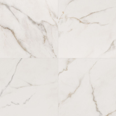 MS International Kaya Calacatta Series: 24X24 Lucca Polished Porcelain Tile NKAYCALLUC2424P