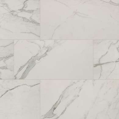 MS International Regallo Series: 12x24 Calacatta Isla Polished Porcelain Tile NREGCALISL1224P