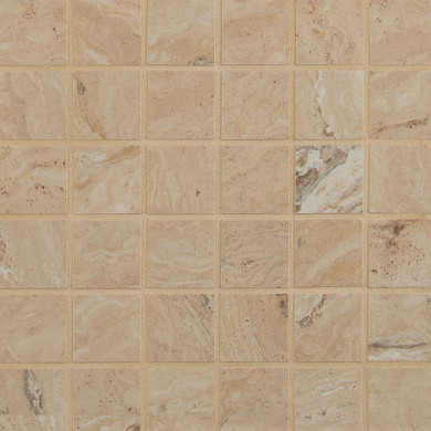 MS International Veneto Sand Series: 2X2 Matte Mosaic Porcelain Tile NVENESAN2X2