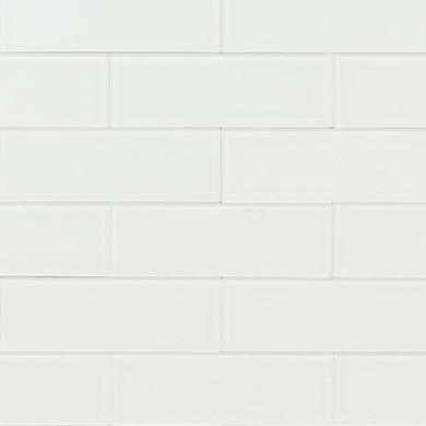 MS International Backsplash Series: 2x6 Alpine Ice Subway Peel And Stick Glass Tile SMOT-PNS-ALPICE-4MM
