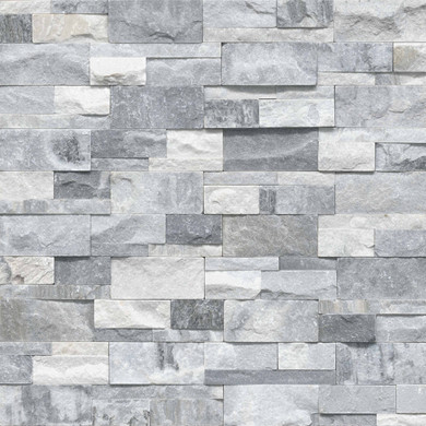 MS International Stacked Stone Series: Alaska Gray 9x24 Split Face Panel LPNLMALAGRY924