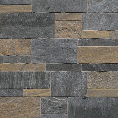 MS International Stacked Stone Series: Metuchen Hills Sawn Ashlar Tumbled LVENMMETHILASH