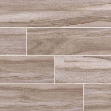 MS International Aspenwood Series: Ash 9X48 Porcelain Tile NASPASH9X48