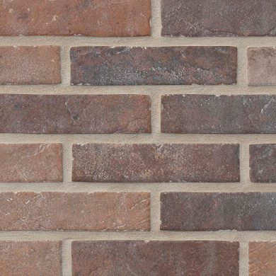 MS International Brickstone Series: Red 2X10 Brick Pattern Matte Porcelain Tile Brickstone